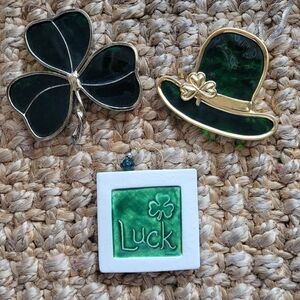 Luck of the Irish 🍀 3 St. Patrick's Day window hanging decorations 🍀